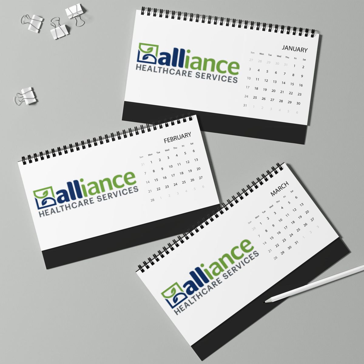 Desktop Calendar (2027 grid)