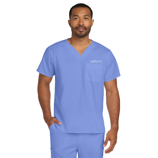 Wink Unisex WorkFlex Chest Pocket V-Neck Top