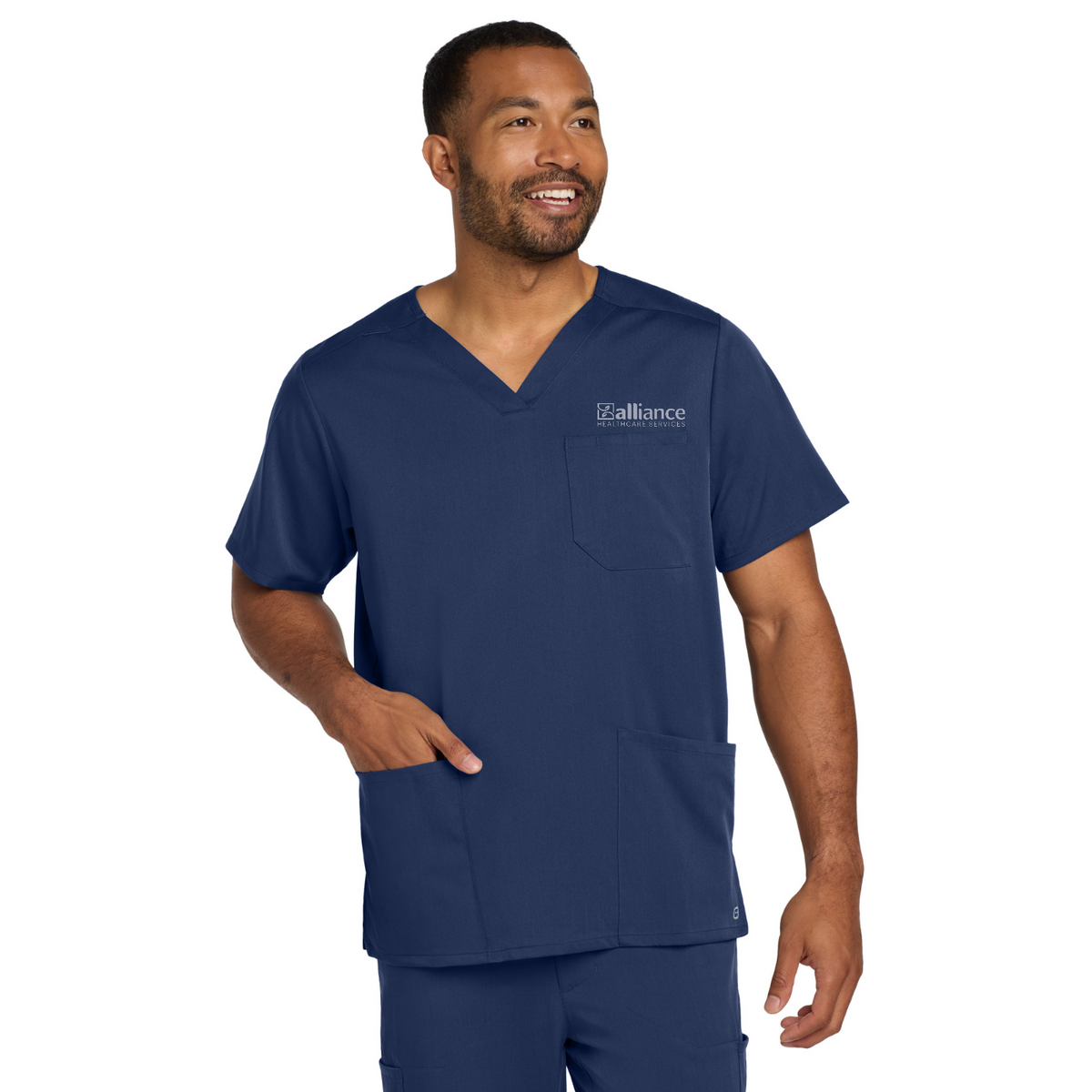 Wink Men's Premiere Flex V-Neck Top — model