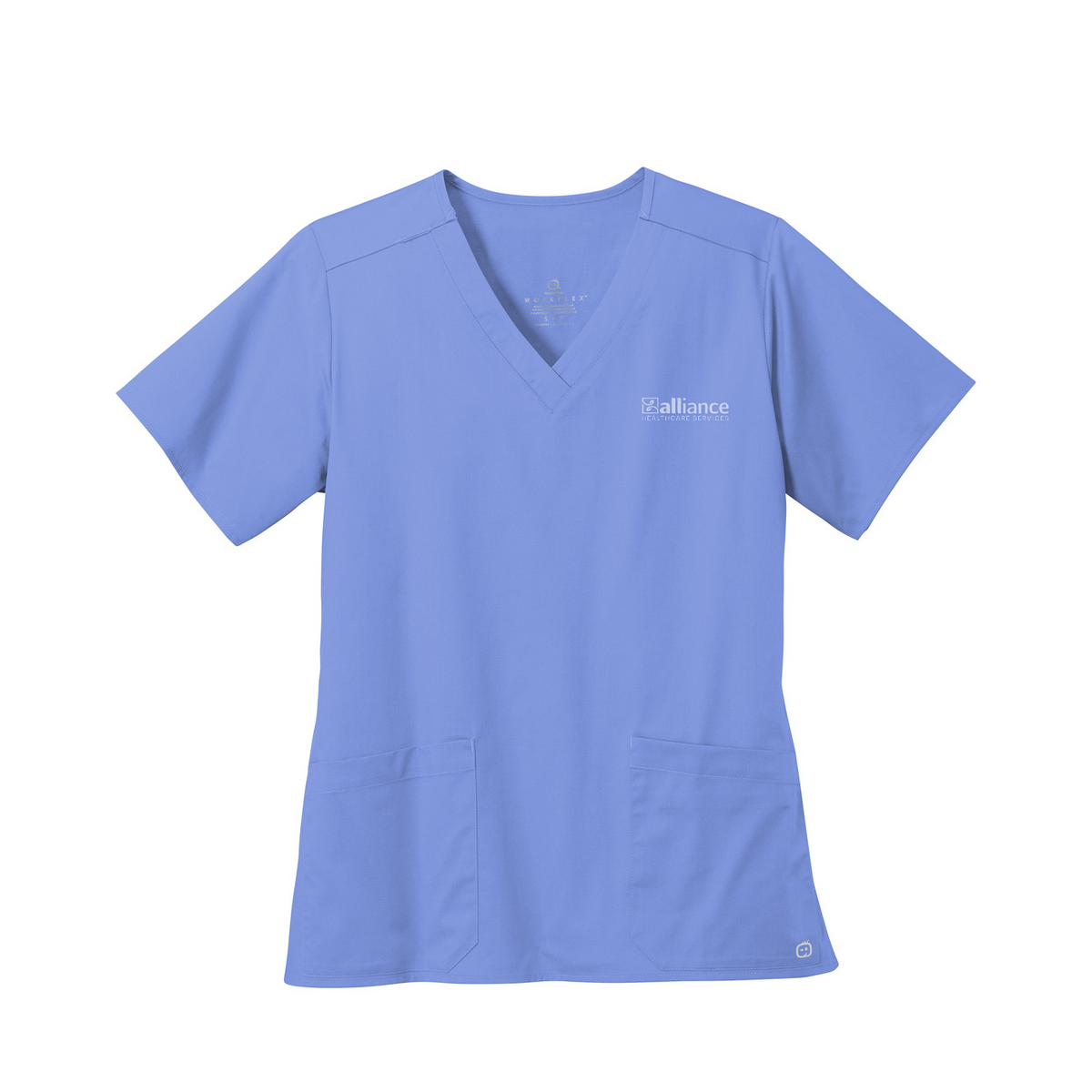 Wink Women's WorkFlex V-Neck Top — Ceil Blue