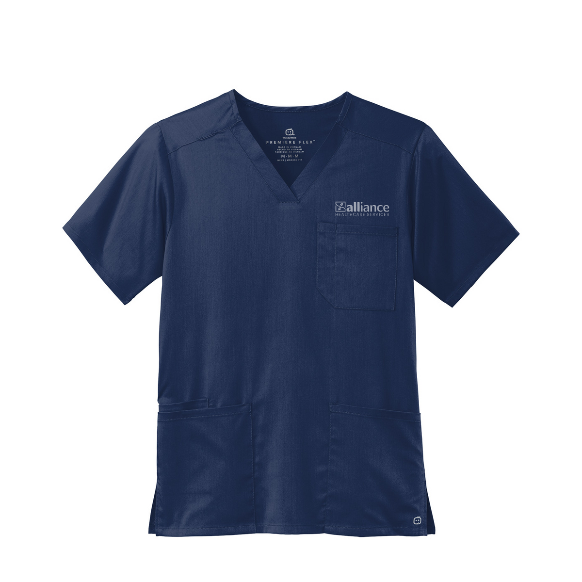 Wink Men's Premiere Flex V-Neck Top — Navy