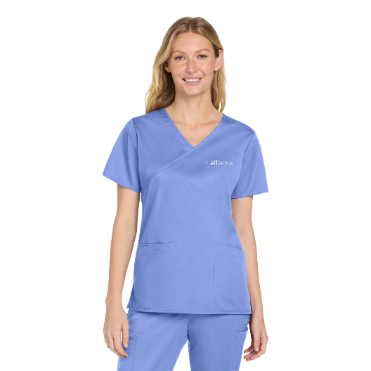 Wink Women's WorkFlex Mock Wrap Top