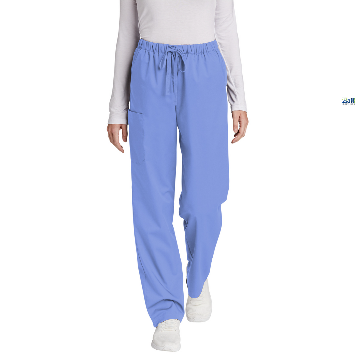 Wink Women's Petite WorkFlex Cargo Pant — Ceil Blue