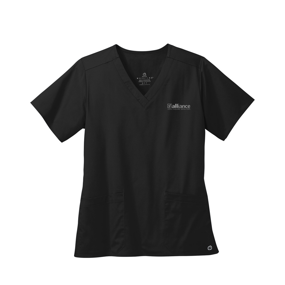 Wink Women's WorkFlex V-Neck Top — Black